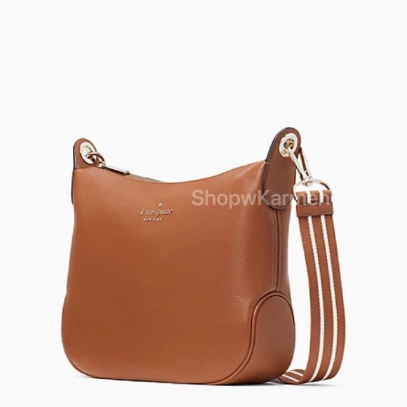 ♠️Kate Spade Rosie Large Pebbled Leather Crossbody Bag, Warm Gingerbread NWT - Picture 2 of 11